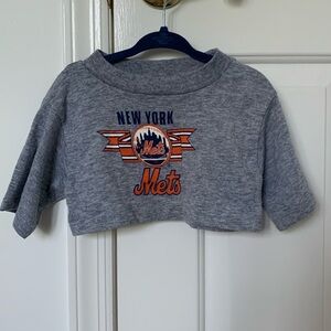 Vintage NY Mets girls crop top XS S 5/6 made in USA